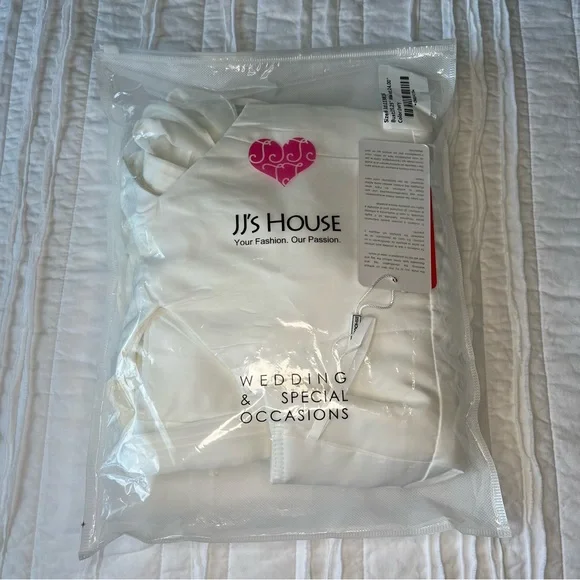 JJ’s House Ivory Junior Bridesmaids Dress Wedding SZ 6 and 7 - Picture 13 of 15